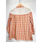 Suzanne Betro Weekend Cottagecore Vintage Style Size Medium Plaid Blouse Photo 6