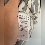 Rachel Zoe NEW Zebra print satin button up shirt medium short sleeve Photo 4