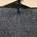 Mango MNG Women’s Knit Mock Neck Black White Long Sleeve Sheath Dress Photo 6