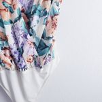 EXPRESS Floral Mock Wrap Bodysuit Photo 3