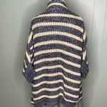 Urban Outfitters Skies Are Blue Blue Cream Striped Chunky Knit Dolman Sleeve Cardigan XS Photo 3