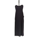 Lulus NWT Sensational Beauty Sleeveless Strapless Maxi Dress Slit Leg S Black Photo 11