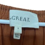 The Great Derby Embroidered Blouse Women’s Size 0 Brown Cider Puff Sleeve Floral Photo 12