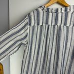 CP Shades Free People X  Womens Linen Tunic Mini Dress Sz Small Stripe Print Photo 13