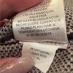 Joseph  A. Geometric Knit Poncho Turtle Neck Sweater in Black, Gray, and Cream Photo 4