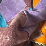 Vintage Patchwork Embroidered Zip Hoodie Multicolor Boho Festival Jacket medium Black Photo 1