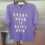 Wildfox ππ Every Hour is Happy Hour Graphic Tee L Photo 0
