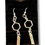 Hypoallergenic United States Army Dangle Earrings Plastic Hooks NEW! Patriotic Silver Photo 0