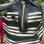 Betsey Johnson Black and White Satchel with Striking Design Photo 6