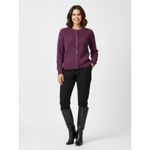 Kate Spade  Women's Saturday Purple Button  Ribbed Knit Sweater NEW XS Photo 5