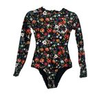 The Upside Paddle Suit Long Sleeve Black Floral Swimsuit US 4 in Wildflowers Photo 2