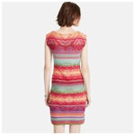 Ralph Lauren Rainbow Indian Tribal Linen Sleeveless Knit Sweater Dress Size MP Photo 2