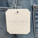 Altar'd State Altar’d State Light Wash Denim Midi Skirt Front Slit Size Medium NWT Boho Denim Photo 9