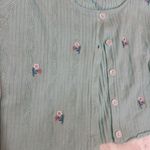 Paper Crane Paper crane women's cardigan size large embroidered flowers Photo 2