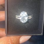 5 carat CZ 14k plated Oval Photo 2