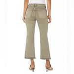 Liverpool Jeans Company Liverpool Los Angeles Hannah High Rise Cropped Flare Leg Jeans NEW Olive Green Photo 2