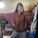 Alo Yoga  IT Girl Bomber Jacket in Chestnut Size small Photo 3