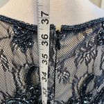 Adrianna Papell  Cocktail Dress Illusion Lace Beaded Size 14 Flapper‎ Nostalgia Photo 10