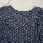 Joie  Jade Gathered babydoll Mini Dress Graphite floral Sz S cottage core peasant Photo 9