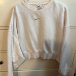 Nike Women's White Crewneck Sweatshirt Photo 0