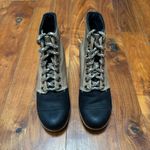 Sorel PDX Wedge Bootie Black with Canvas Ankle Shaft 8 Photo 1