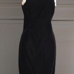 Jessica McClintock Vintage  Black Velvet Dress with Pearls Photo 0