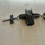 Stabilized Turquoise & Carnelian Beaded Necklace with Industrial Cross & Dragonf Photo 2