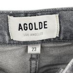 AGOLDE ‎ Nico High Rise Slim Jeans Button Fly Chime Gray Size 23 Photo 11