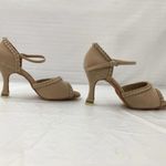 Women'sLight Tan Salsa Ballroom Dance Shoes Heel 2.5 and3 Very Fine SERA7001 8.5 Photo 3