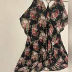 Poetry Semi Sheer Strappy Layered Asymmetrical Floral Mini Summer Dress Photo 4