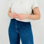 Lee vtg granola girl  high rise high waisted straight leg medium wash denim jeans Photo 10