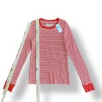 American Eagle  NWT Striped Long‎ Sleeve Shirt Womens Size XS Red White Photo 3