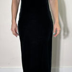 DKNY Vintage  Velvet Black Midi Dress Size Small Photo 0