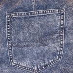 American Eagle Outfitters High Waist Ruffle Hem Elastic Blue Jean Mom Shorts 2 Photo 3