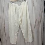 Talbots  Women’s XL Cream Pull on Pants New 100% Cotton Photo 2