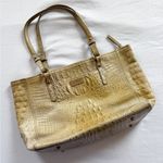 Brahmin Medium ASHER Tan Melbourne Croc Leather Tote Purse Photo 0