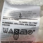 Gap  365 White High Rise Linen Blend Trouser Preppy Coastal Shorts Sz L NWT Photo 7