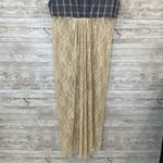 Vtg Gypsy South Atlanta L Reworked Sleeveless Plaid Lace Tunic Vest & Shirt Y2K Blue Size L Photo 3