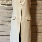 ZARA Off-White Sleeveless Blazer Size Small Photo 0