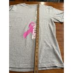 Womens Grey Support The Cure Pink Ribbon Breast Cancer Awareness T Shirt L Gray Size undefined Photo 4