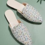 Women's Multicolor Tweed Mules Size 8.5 Photo 0