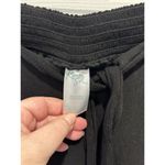 Kona Sol  Black  Leisure Swim Beach Cover Up Tie Front Slit Legs Pants Size Large Photo 4