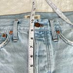 Madewell  Relaxed Denim Short 25 Light Wash w Raw Hem Frayed Edges Multi Button Fly  Photo 4