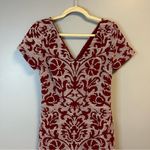 JS Collections  Dress Nadia V Neck Knee Length Dress in Blush/ Garnet Sz 8 EUC Photo 5