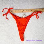 New! Set! Zulu & Zephyr Free People Tie Curve Brief Bikini, size 6‎ Orange Photo 13