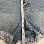 REWASH ‎ Light Denim Super High Rise Fringe Shorts (13/31) Photo 7