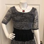 Leslie Fay  lace cocktail mini dress black and white short sleeve size 8 Photo 1
