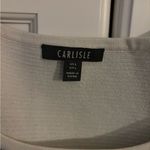 Carlisle  Black  white‎ silk cotton sleeveless top. Size large Photo 2