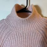 ZARA  Blush Pink Oversized Chunky‎ Turtleneck Sweater Medium Photo 4