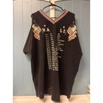 USA Eagle Flags Cold Shoulder V Neck Tunic Shirt Black 2017 xLTour Size XL Photo 2